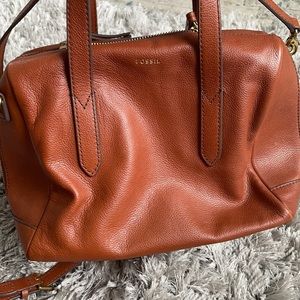 Small brown fossil purse